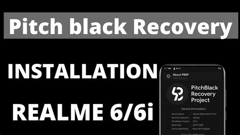 pitch black recovery realme 6.